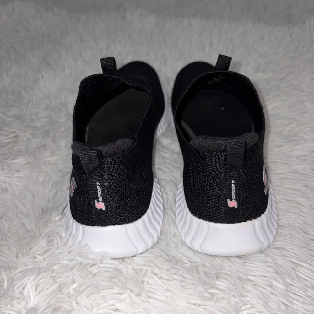 Skechers Sport Sneakers Women's Size 8 Black Slip On Hands Free Comfort Shoes - Picture 4 of 10